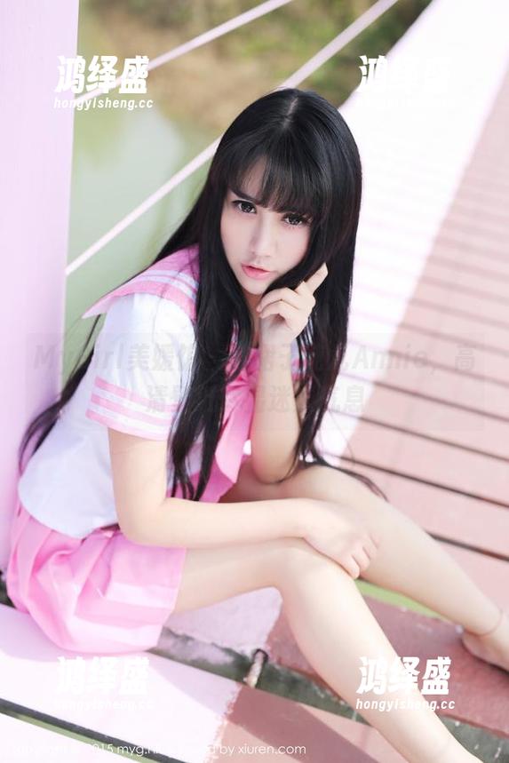MyGirl美媛馆 - 红裙子纯儿Annie，高清壁纸尽显迷人气息