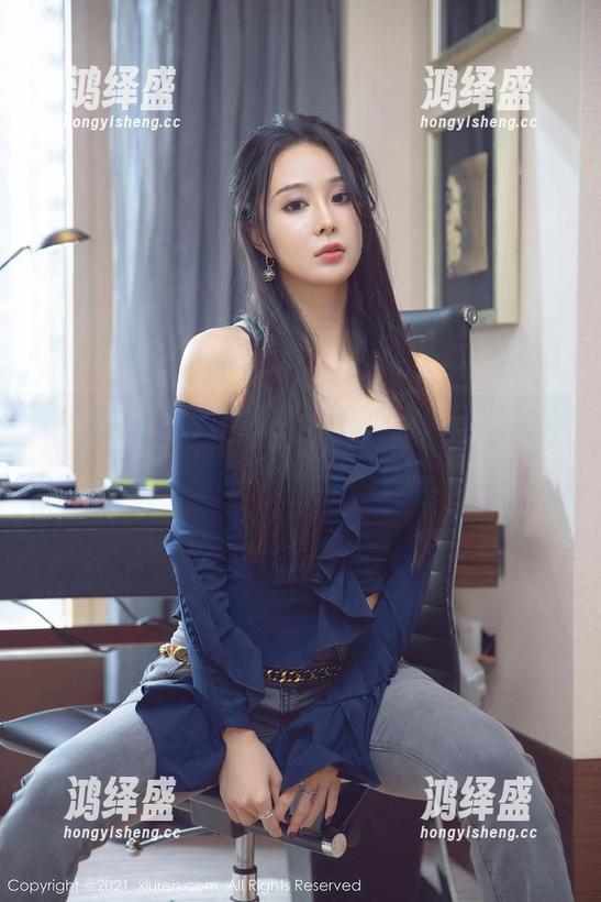 尤蜜荟 - 左冰Queen的牛仔裤，写真图册中的时尚反叛